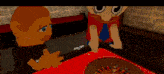 a cartoon of a man playing roulette with the words ultimate gambling montage below him
