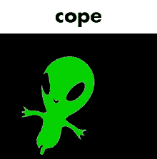 Cope Green Alien Cope GIF - Cope Green Alien Cope Sman GIFs