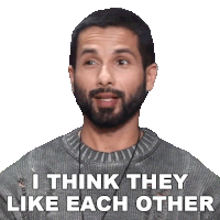 I Think They Like Each Other Shahid Kapoor Sticker