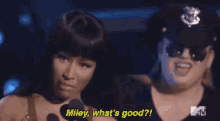 Miley, What'S Good? GIF - Nickiminaj Vma Fight GIFs