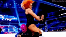 Becky Lynch Disarm Her GIF - Becky Lynch Disarm Her La Luchadora GIFs