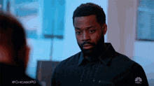 Stare Laroyce Hawkins GIF - Stare Laroyce Hawkins Officer Kevin Atwater GIFs