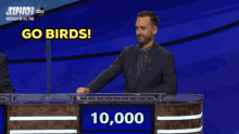 Go Birds Brad Rutter GIF - Go Birds Brad Rutter Jeopardy Champion GIFs