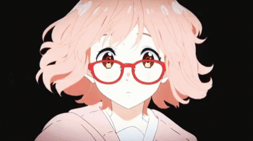 Email Pebish gave Anime Pink Hair GIF - Anime Pink Hair Glasses - Discover & Share GIFs