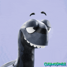 claynosaur2 is written on the bottom of a cartoon character