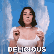Delicious Evie Irie GIF - Delicious Evie Irie The Optimist Song GIFs