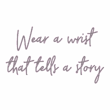 wear a wrist story neon pink quote