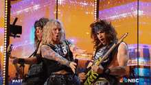 Playing Guitar Steel Panther GIF - Playing Guitar Steel Panther Americas Got Talent GIFs