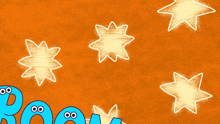 a cartoon character is holding the word boom