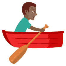 rowing boat joypixels boat with paddles rowing rowboat
