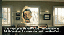 a picture of a boy with a caption that says " i no longer go by the name astrid "