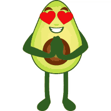 inlove avocado adventures joypixels i love you i like you