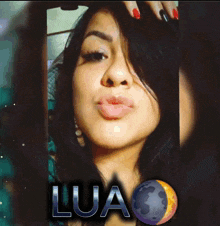 a picture of a woman with the word lua on the bottom right