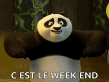 Cest Le Weekend Kung Fu Panda GIF - Cest Le Weekend Kung Fu Panda Po GIFs