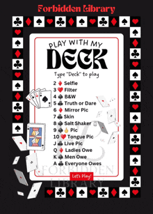 forbidden library play with my deck type deck to play
