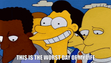 Glmom Simpsons Simpsons Lenny Worst Day Of My Life GIF - Glmom Simpsons Simpsons Lenny Worst Day Of My Life Simpsons This Is The Worst Day Of My Life GIFs