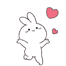 Rabbit Cute GIF - Rabbit Cute Hearts GIFs