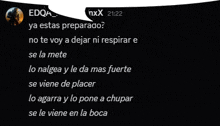 a screenshot of edqa_ ya estas preparado written in spanish