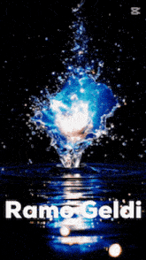 a poster for ramo geldi shows a galaxy in the background