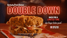 kfc double down kentucky fried chicken kfc double down fast food