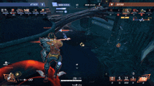 a screenshot of a video game showing the attack and defend teams