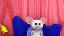 happy mouse excited fly little treehouse