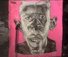 a drawing of a man with the name igor written on the top