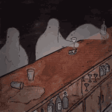 Ghosts Alcohol GIF - Ghosts Alcohol Drinking GIFs