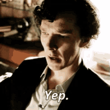 Sherlock Yep GIF - Sherlock Yep Benedict Cumberbatch GIFs