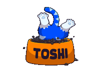 Toshi Cat Sticker