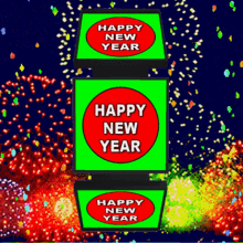 Happy New Year New Year Fireworks GIF