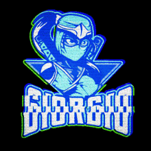 a blue and green logo that says ' supreme ninja ' on it