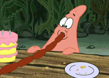 rodruss patrick eating hungry squid
