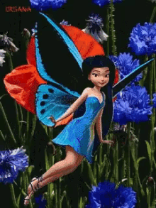 fairy flying butterfly