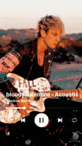 Acoustic Bloody Valentine Machine Gun Kelly GIF - Acoustic Bloody Valentine Machine Gun Kelly Mgk GIFs