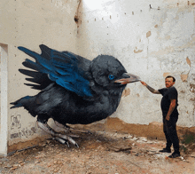 Murale Pericoloso Uccello Affamato GIF - Murale Pericoloso Uccello Affamato Van Gogh Mangiato GIFs