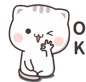 Ok Cat Sticker - Ok Cat Cutie Stickers