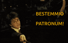 a harry potter poster with the words bestemmio patronum