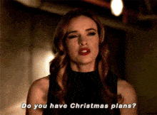 The Flash Caitlin Snow GIF - The Flash Caitlin Snow Do You Have Christmas Plans GIFs