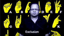 exclusion lsf lsf usm67 exclusion sign language
