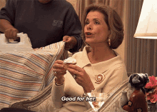 Good For Her Arrested Development GIF - Good For Her Arrested Development Lucille Bluth GIFs