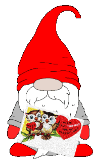 Valentines Day Gnome Sticker - Valentines Day Gnome Love Stickers