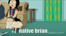 Native Brian Native American Brian GIF - Native Brian Native American Brian Brian Griffin GIFs