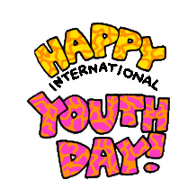 Nternational Youth Day Happy International Youth Day Sticker - Nternational Youth Day Happy International Youth Day Gen Z Stickers