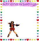 a cartoon of a girl with the name athena asamaiya on it