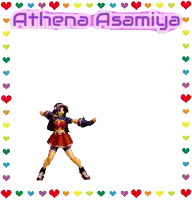 a cartoon of a girl with the name athena asamaiya on it