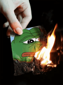 Picture To Burn GIF - Feelsbadman Sadfrog Picture GIFs