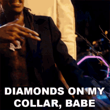 Diamonds On My Collar Babe Wiz Khalifa GIF - Diamonds On My Collar Babe Wiz Khalifa Ready For Love Song GIFs