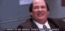 Kevin Malone The Office GIF - Kevin Malone The Office Wined Dined And Sixty Nined GIFs