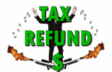 tax refund sticker